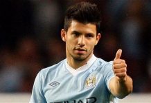 El argentino Sergio Agüero se lesionó en el partido ante el Barcelona