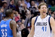 Nowitzki firmó un buen partido