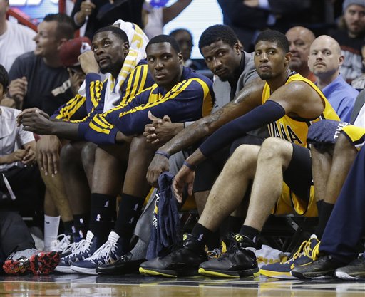 Lance Stephenson, Ian Mahinmi, Paul George