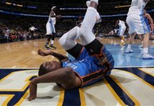 Kevin Durant, de Thunder, se fractura un pie