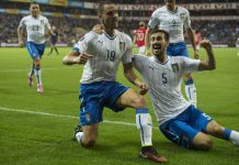 Italia supera 2-0 a Noruega en eliminatorias Euro
