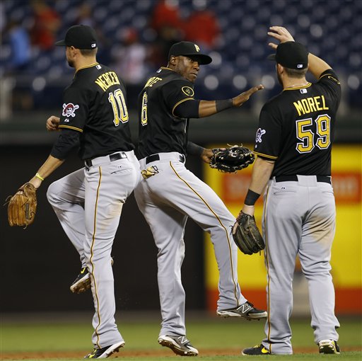 Starling Marte, Jordy Mercer, Brent Morel
