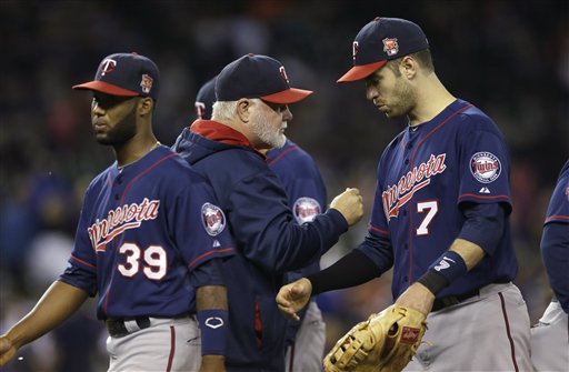 Danny Santana, Ron Gardenhire, Joe Mauer
