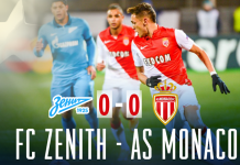Mónaco y Zenit empatan sin goles en Champions