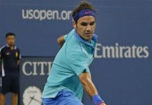 La lluvia da la mano a Roger Federer