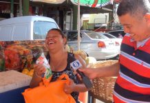 Una vez más los comerciantes del Mercado Oriental, ganaron premios con la caravana de Tn8 el canal joven de Nicaragua!