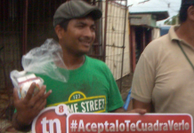 Comerciantes festejan por visita de TN8 al entregar premios