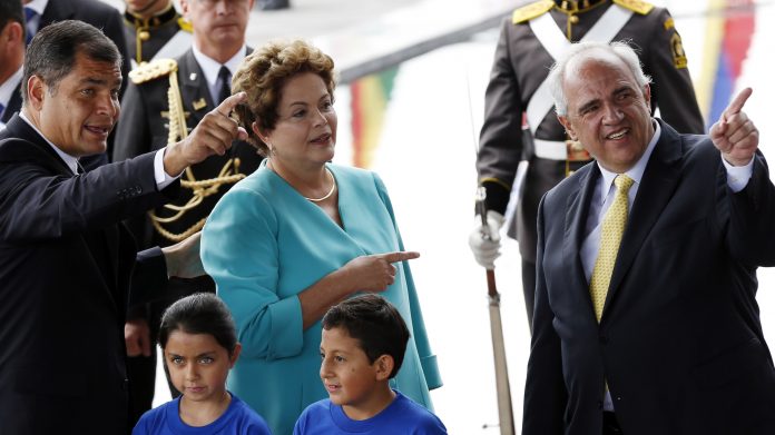 Rafael Correa, Ernesto Samper, Dilma Rouseff