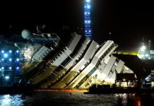 Compiten por las partes del desmantelamiento del Crucero Concordia en Italia