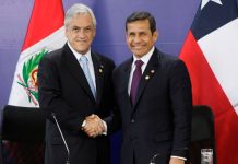 Piñera y Humala abordarán fallo de La Haya en cumbre en Colombia