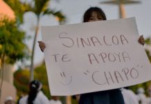Detienen a 20 personas por marcha en favor de «El Chapo» en México