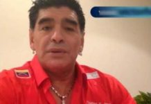 Ex futbolista Maradona expresa solidaridad a gobierno venezolano