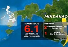Terremoto de 6,1 grados de magnitud sacude sur de Filipinas