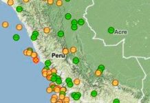 Sismos de mediana intensidad azotan 5 zonas de Perú sin dejar daños