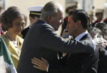 Rey de España recibe la visita del Presidente de México