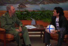 Fidel Castro elogia a Maradona y Messi