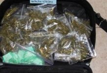 Detienen en México a dos sujetos que transportaban maletas con marihuana