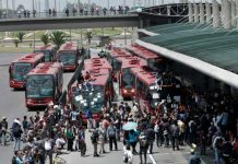 Protestas en sistema de transporte de Bogotá