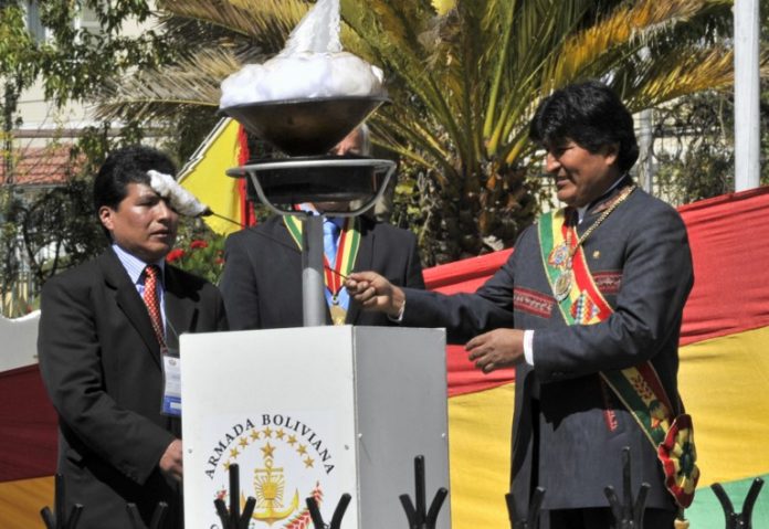 BOLIVIA-CHILE-POLITICS-SEA-MORALES