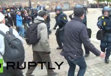 La Policía danesa dispersa a activistas antifascistas en Copenhague