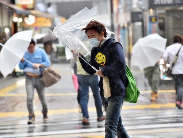JAPAN-WEATHER-TYPHOON