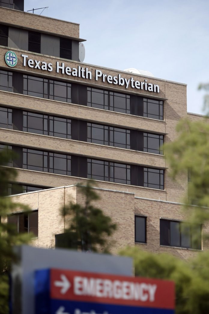 Imagen del Texas Health Presbyterian Hospital, donde falleció un paciente contagiado con ébola en Dallas