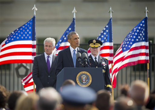 Barack Obama, Chuck Hagel, Martin Dempsey