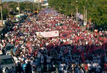 Miles realizan caminata por la paz en Nicaragua