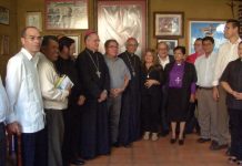 Cardenal Brenes se reunió con delegación de pastores de iglesias evangélicas