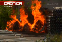 Fuerte incendio