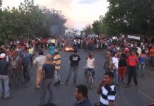 Protesta en «La Villa»