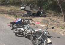 Accidente de camioneta de MAGFOR dejó daños y un lesionado