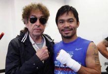 Bob Dylan asistió a un entrenamiento del boxeador Manny Pacquiao