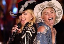 Miley Cyrus y Madonna incendian el escenario