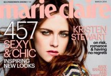 Kristen Stewart en portada para revista Marie Claire