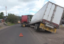 Accidente dejó daños y el susto