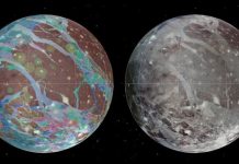 Revelan el primer mapa de Ganímedes, la luna más grande del Sistema Solar