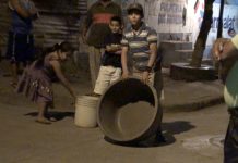 Sin el servicio de agua potable