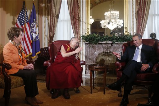 Dalai Lama, John Boehner, Nacy Pelosi
