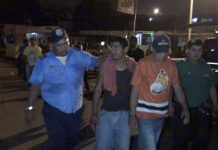 Arrestan a azotes del Huembes