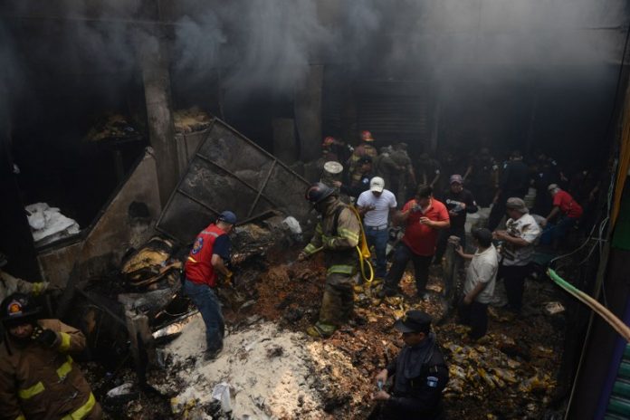 GUATEMALA-MARKET-FIRE