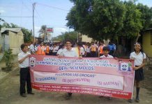 Marchan contra los flagelos de la sociedad