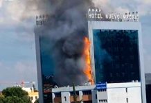 espana, madrid, hotel, incendio, afectaciones, autoridades,