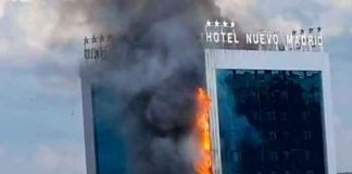 espana, madrid, hotel, incendio, afectaciones, autoridades,