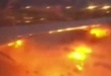 Se incendia un avión en Singapur