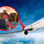 Escupe y patea a pasajeros de un avión por negarse a usar mascarilla italia, video, viral, agresiones, avion, redes sociales,