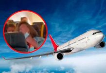 italia, video, viral, agresiones, avion, redes sociales,