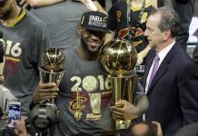 LeBron, Jugador Más Valioso de la final por 3ra vez