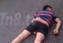Joven resulta lesionado al caer de un bus