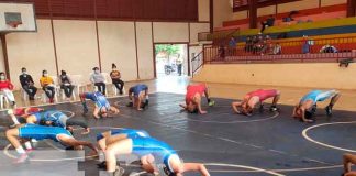 nicaragua, juigalpa, academia de lucha olímpica, autoridades,